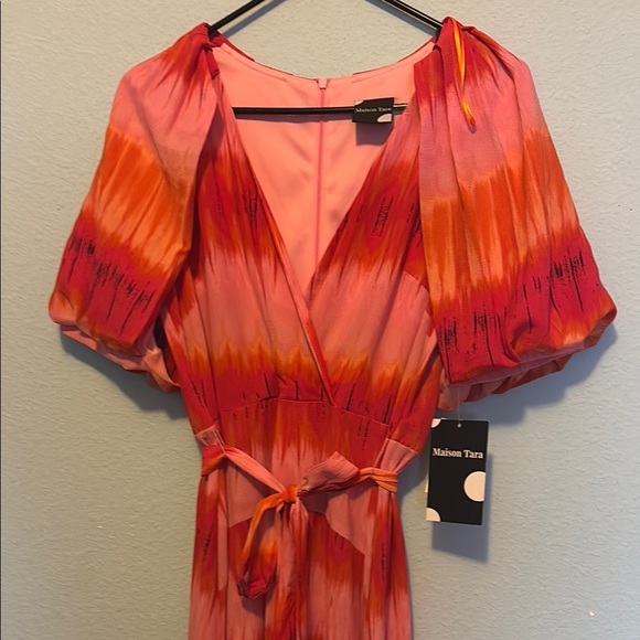 Maison Tara Sunset Striped Maxi Dress - Picture 7 of 12